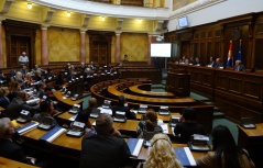 19 January 2016 The Head and members of the Serbian Progressive Party Parliamentary Group in meeting with the German Parliamentary State Secretary